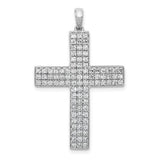 14k-white-gold-1ct-diamond-latin-cross-pendant-SolomonJeweler-Wichita-KS-CustomJewelry