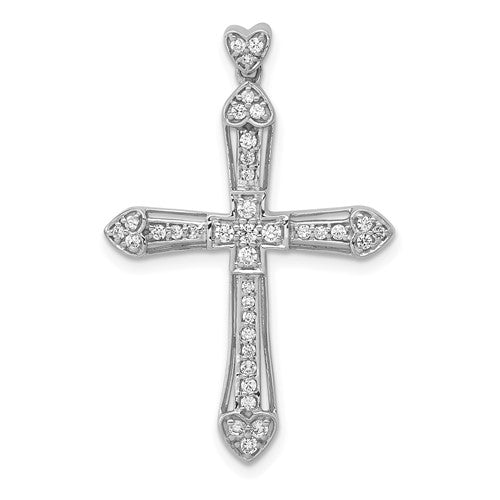 14k-white-gold-1-3ct-diamond-cross-pendant-SolomonJeweler-Wichita-KS-CustomJewelry