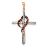 14k-rose-gold-red-and-white-diamond-cross-w-heart-pendant-SolomonJeweler-Wichita-KS-CustomJewelry