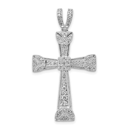 14k-white-gold-diamond-filigree-cross-pendant-SolomonJeweler-Wichita-KS-CustomJewelry
