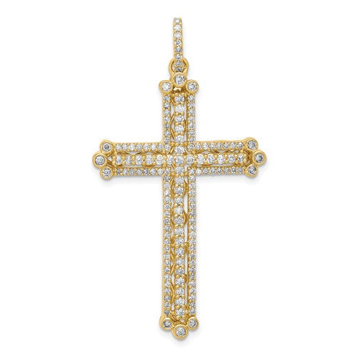 14k-diamond-budded-cross-pendant-SolomonJeweler-Wichita-KS-CustomJewelry