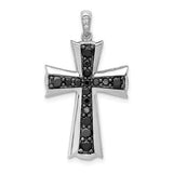 14k-white-gold-5-8ct-black-diamond-cross-pendant-SolomonJeweler-Wichita-KS-CustomJewelry