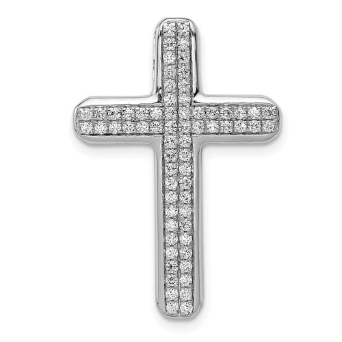14k-white-gold-1-2ct-diamond-latin-cross-chain-slide-SolomonJeweler-Wichita-KS-CustomJewelry