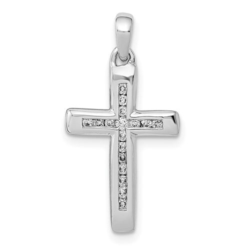 14k-white-gold-small-1-10ct-diamond-cross-pendant-SolomonJeweler-Wichita-KS-CustomJewelry
