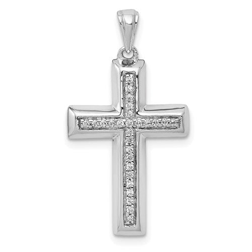 14k-white-gold-large-1-10ct-diamond-cross-pendant-SolomonJeweler-Wichita-KS-CustomJewelry