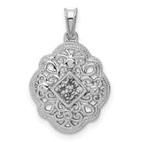 14k-white-gold-1-8ct-diamond-vintage-pendant-SolomonJeweler-Wichita-KS-CustomJewelry