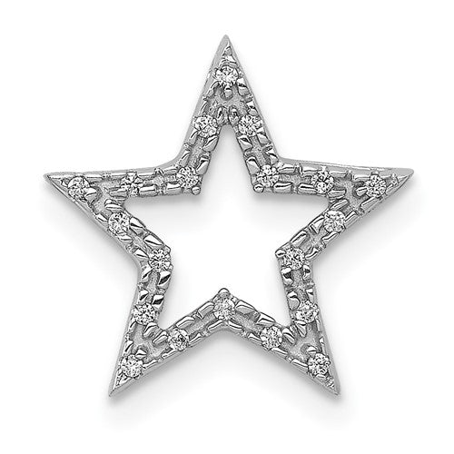 14k-white-gold-small-diamond-star-chain-slide-pendant-SolomonJeweler-Wichita-KS-CustomJewelry