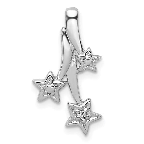 14k-white-gold-diamond-shooting-stars-chain-slide-SolomonJeweler-Wichita-KS-CustomJewelry