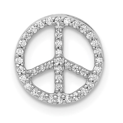 14k-white-gold-diamond-peace-sign-slide-SolomonJeweler-Wichita-KS-CustomJewelry