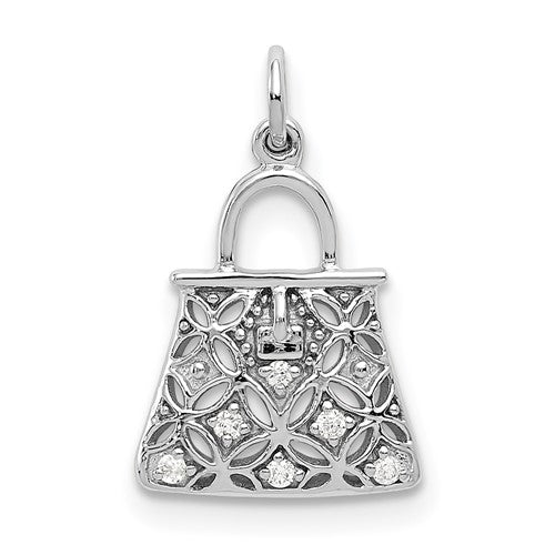 14k-white-gold-diamond-handbag-charm-SolomonJeweler-Wichita-KS-CustomJewelry
