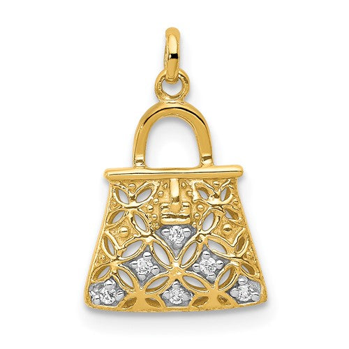 14k-and-rhodium-diamond-handbag-charm-SolomonJeweler-Wichita-KS-CustomJewelry