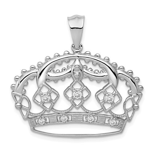 14k-white-gold-diamond-crown-pendant-SolomonJeweler-Wichita-KS-CustomJewelry