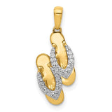 14k-and-rhodium-diamond-flip-flops-charm-SolomonJeweler-Wichita-KS-CustomJewelry