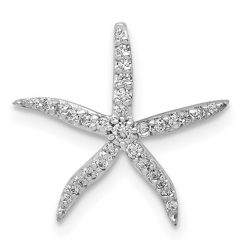 14k-white-gold-1-8ct-diamond-starfish-chain-slide-SolomonJeweler-Wichita-KS-CustomJewelry