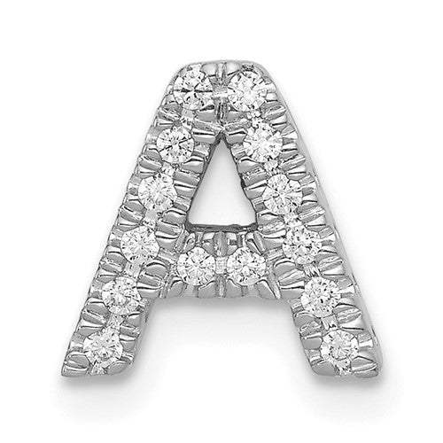 14k-white-gold-diamond-letter-a-initial-charm-SolomonJeweler-Wichita-KS-CustomJewelry