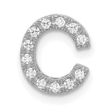 14k-white-gold-diamond-letter-c-initial-charm-SolomonJeweler-Wichita-KS-CustomJewelry