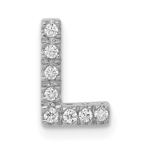 14k-white-gold-diamond-letter-l-initial-charm-SolomonJeweler-Wichita-KS-CustomJewelry