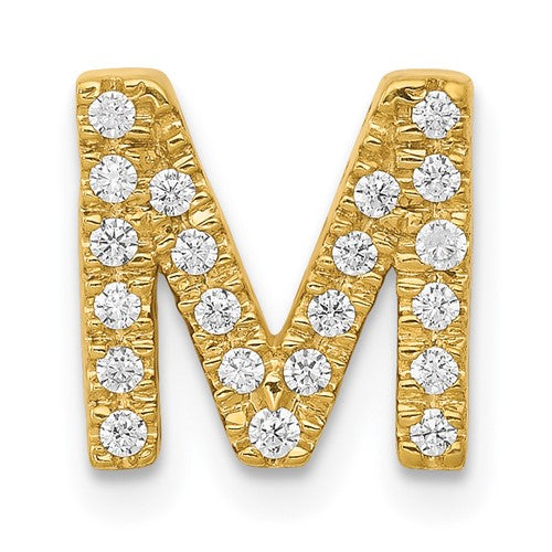 14k-diamond-letter-m-initial-charm-SolomonJeweler-Wichita-KS-CustomJewelry