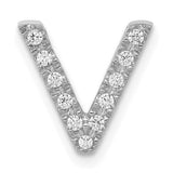 14k-white-gold-diamond-letter-v-initial-charm-SolomonJeweler-Wichita-KS-CustomJewelry