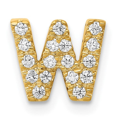 14k-diamond-letter-w-initial-charm-SolomonJeweler-Wichita-KS-CustomJewelry