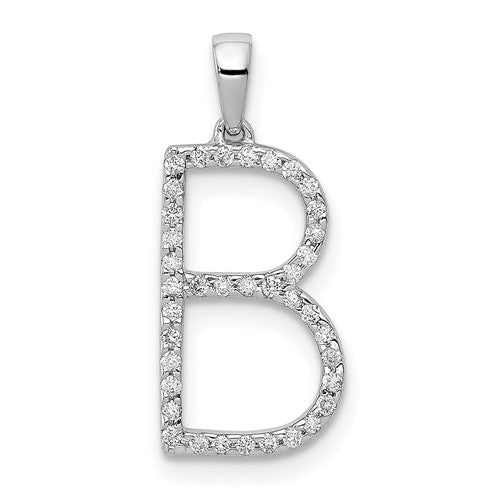14k-white-gold-diamond-letter-b-initial-pendant-SolomonJeweler-Wichita-KS-CustomJewelry