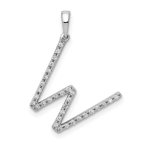 14k-white-gold-diamond-letter-w-initial-pendant-SolomonJeweler-Wichita-KS-CustomJewelry