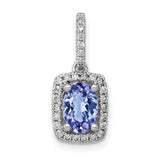 14k-white-gold-oval-94-tanzanite-and-diamond-rectangle-pendant-SolomonJeweler-Wichita-KS-CustomJewelry