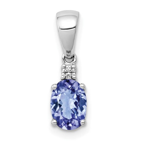 14k-white-gold-oval-75-tanzanite-and-diamond-pendant-SolomonJeweler-Wichita-KS-CustomJewelry