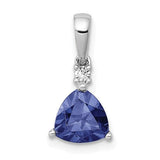 14k-white-gold-trillion-90-tanzanite-and-diamond-pendant-SolomonJeweler-Wichita-KS-CustomJewelry