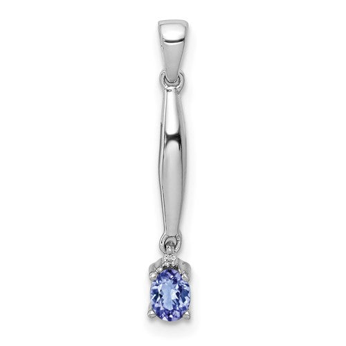 14k-white-gold-diamond-and-20-tanzanite-pendant-SolomonJeweler-Wichita-KS-CustomJewelry