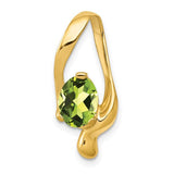 14k-8x6mm-oval-peridot-slide-SolomonJeweler-Wichita-KS-CustomJewelry