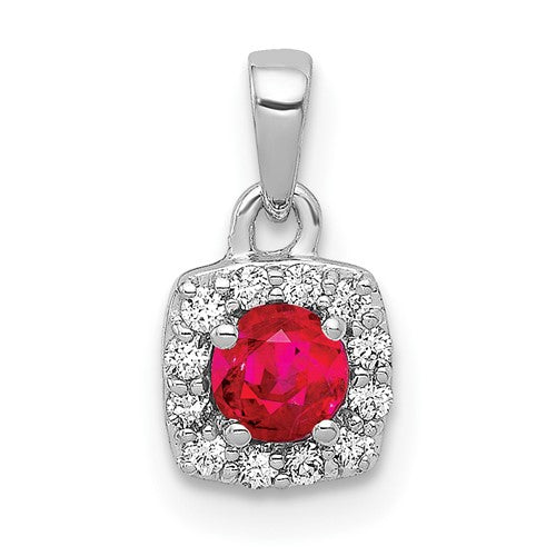 14k-white-gold-diamond-and-20-ruby-square-halo-pendant-SolomonJeweler-Wichita-KS-CustomJewelry