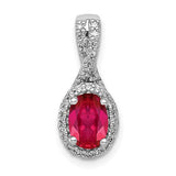 14k-white-gold-diamond-and-oval-ruby-halo-pendant-SolomonJeweler-Wichita-KS-CustomJewelry
