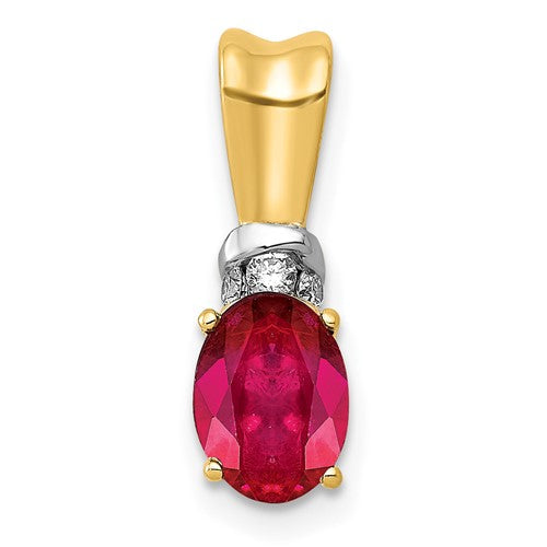 14k-w-rhodium-diamond-and-66-oval-ruby-pendant-SolomonJeweler-Wichita-KS-CustomJewelry