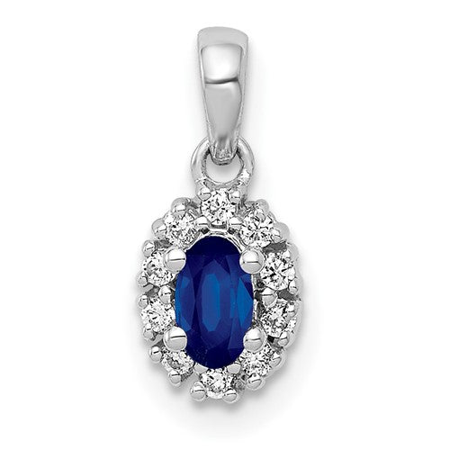 14k-white-gold-diamond-and-32-sapphire-oval-halo-pendant-SolomonJeweler-Wichita-KS-CustomJewelry