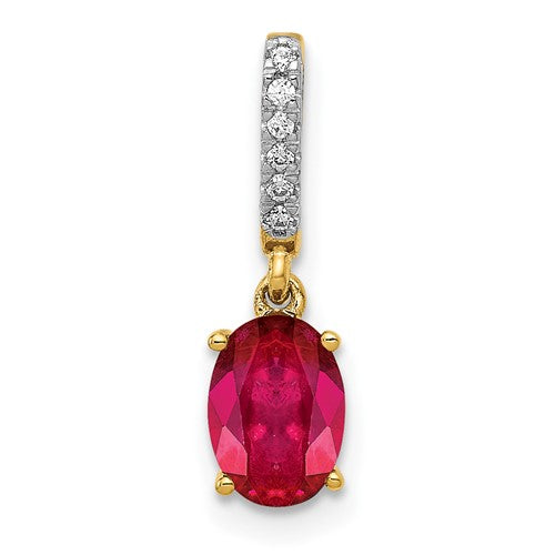 14k-diamond-and-91-oval-ruby-pendant-SolomonJeweler-Wichita-KS-CustomJewelry