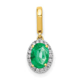 14k-diamond-and-oval-emerald-halo-pendant-SolomonJeweler-Wichita-KS-CustomJewelry