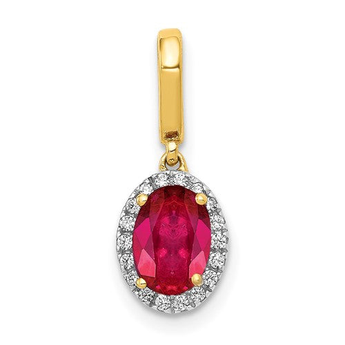 14k-diamond-and-99-ruby-halo-pendant-SolomonJeweler-Wichita-KS-CustomJewelry