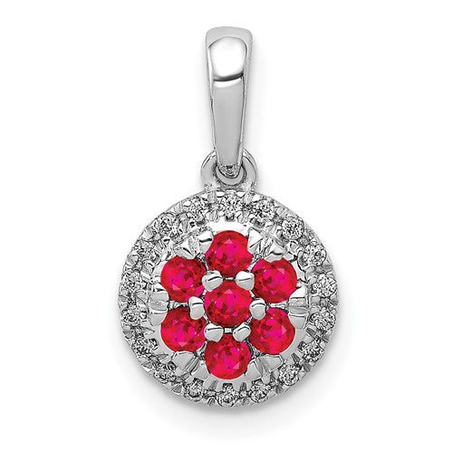 14k-white-gold-diamond-and-28-ruby-circle-pendant-SolomonJeweler-Wichita-KS-CustomJewelry