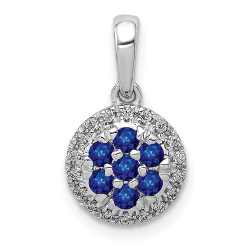 14k-white-gold-diamond-and-sapphire-circle-pendant-SolomonJeweler-Wichita-KS-CustomJewelry