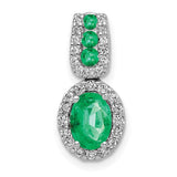 14k-white-gold-halo-diamond-and-oval-emerald-halo-pendant-SolomonJeweler-Wichita-KS-CustomJewelry