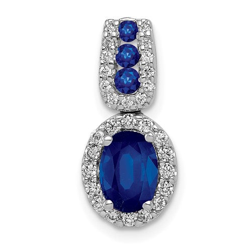 14k-white-gold-diamond-and-1-30-oval-sapphire-halo-pendant-SolomonJeweler-Wichita-KS-CustomJewelry