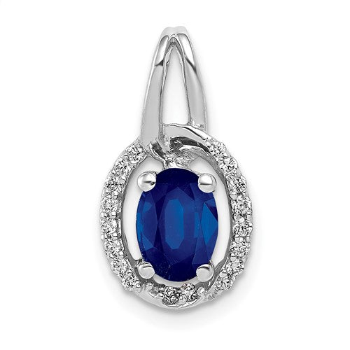 14k-white-gold-diamond-and-85-sapphire-halo-pendant-SolomonJeweler-Wichita-KS-CustomJewelry