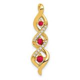 14k-diamond-and-25-ruby-twisted-3-stone-chain-slide-SolomonJeweler-Wichita-KS-CustomJewelry