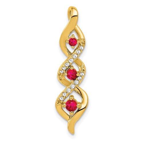 14k-diamond-and-25-ruby-twisted-3-stone-chain-slide-SolomonJeweler-Wichita-KS-CustomJewelry