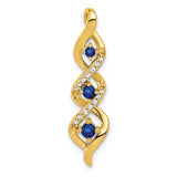 14k-diamond-and-26-sapphire-3-stone-twisted-chain-slide-SolomonJeweler-Wichita-KS-CustomJewelry