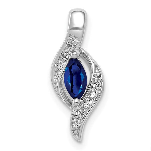 14k-white-gold-diamond-and-marquise-29-sapphire-pendant-SolomonJeweler-Wichita-KS-CustomJewelry