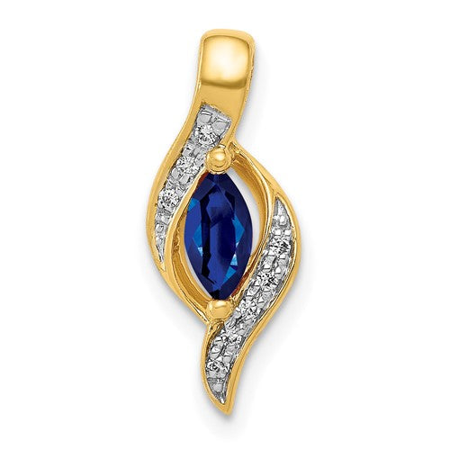 14k-diamond-and-marquise-29-sapphire-pendant-SolomonJeweler-Wichita-KS-CustomJewelry