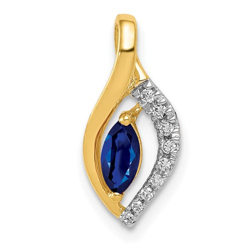 14k-diamond-and-marquise-37-sapphire-pendant-SolomonJeweler-Wichita-KS-CustomJewelry