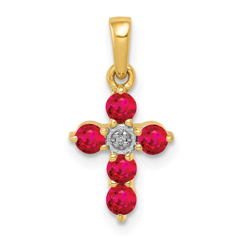 14k-30-ruby-and-diamond-cross-pendant-SolomonJeweler-Wichita-KS-CustomJewelry